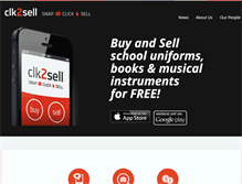 Tablet Screenshot of clk2sell.com